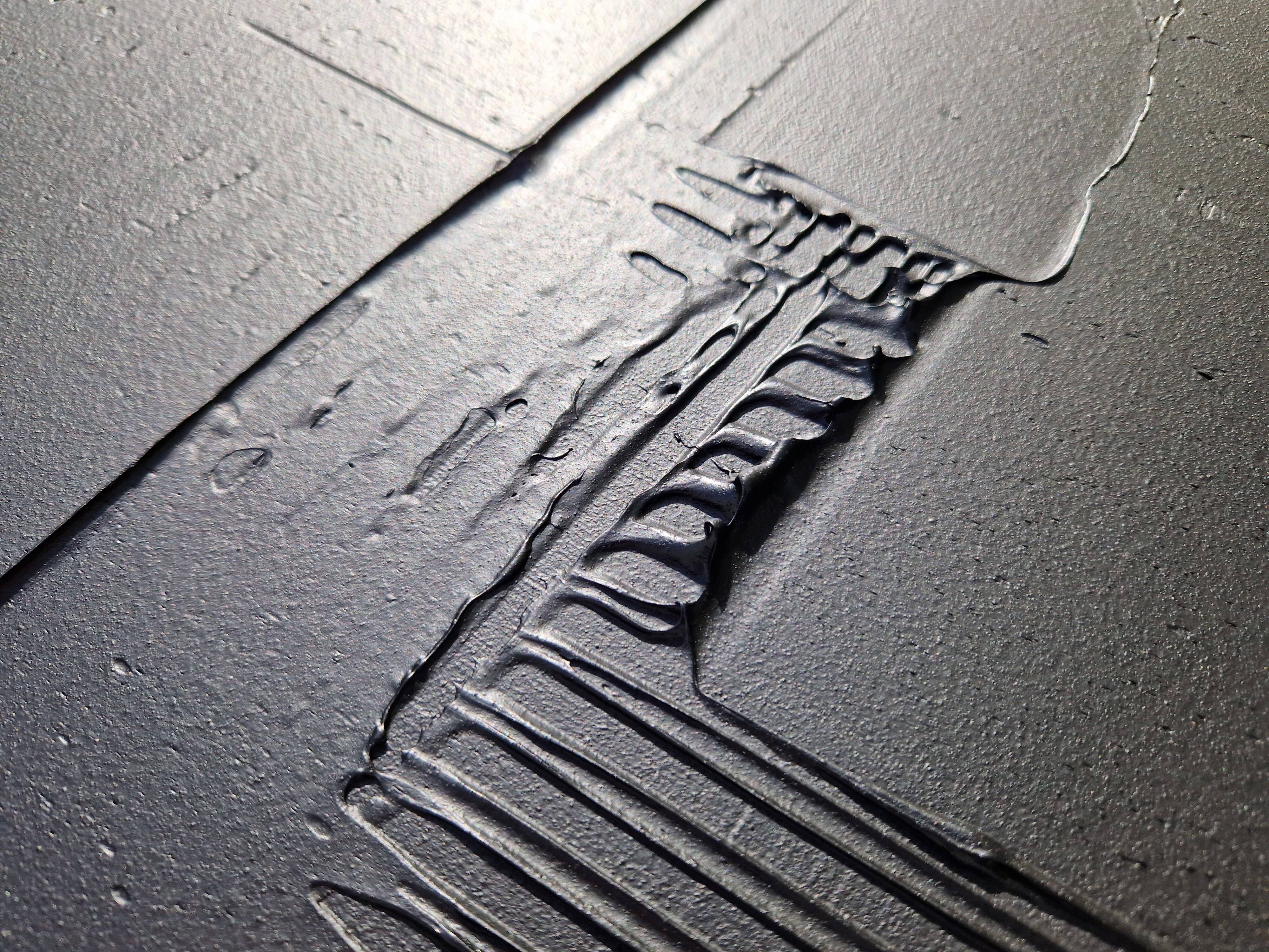 Tableau peinture monochrome noir