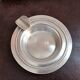 Box of 4 individual silver ashtrays in fine silver France