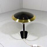 Rare desk lamp in brass & glass 1950’s