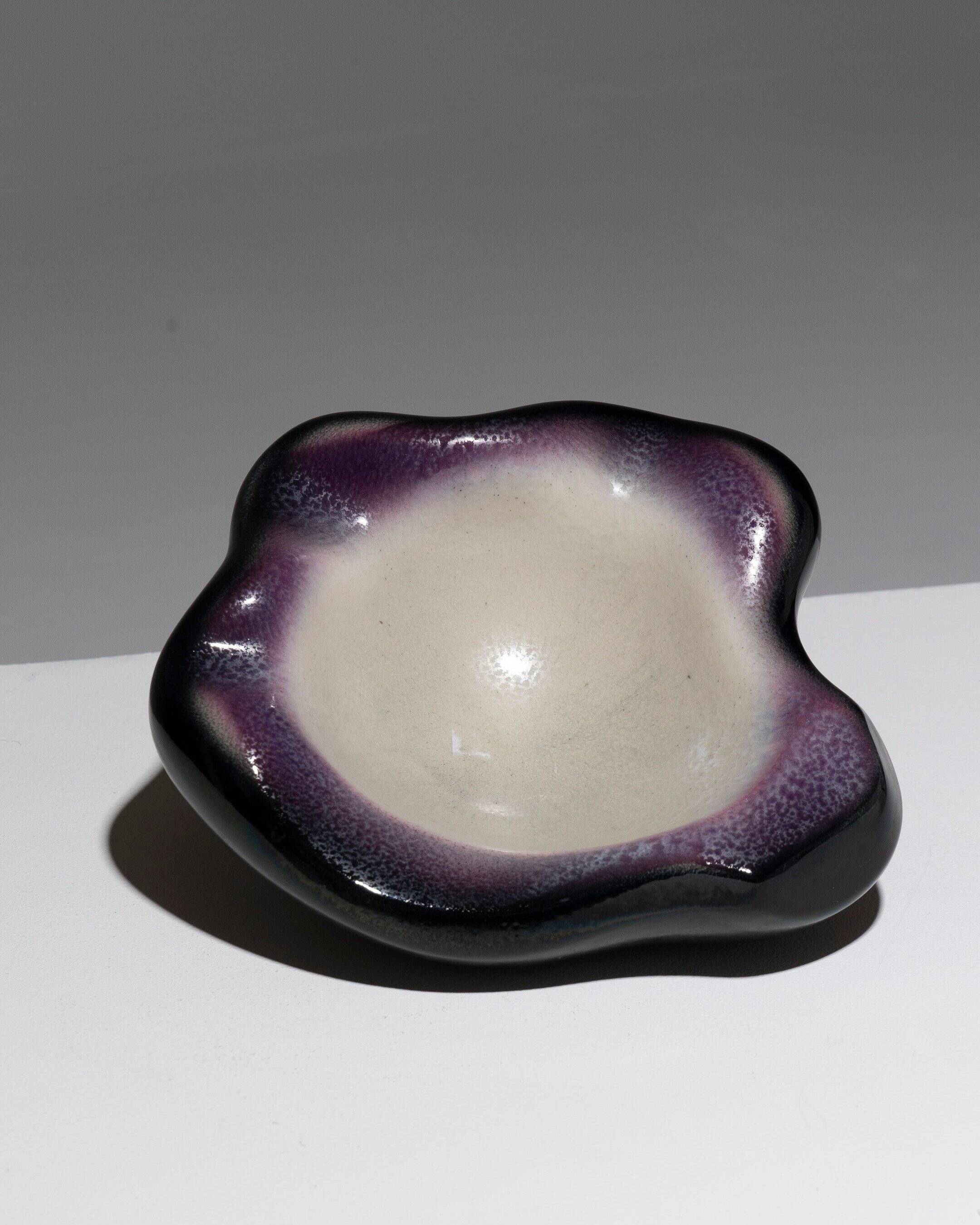 Large earthenware ashtray, pol chambost, 1960s