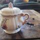 Rustic Sugar Bowl Digoin Sarreguemines 1930