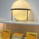 Garrault Delord Prisunic Monoprix design lamp limited edition 210 copies signed vintage Space Age opaline