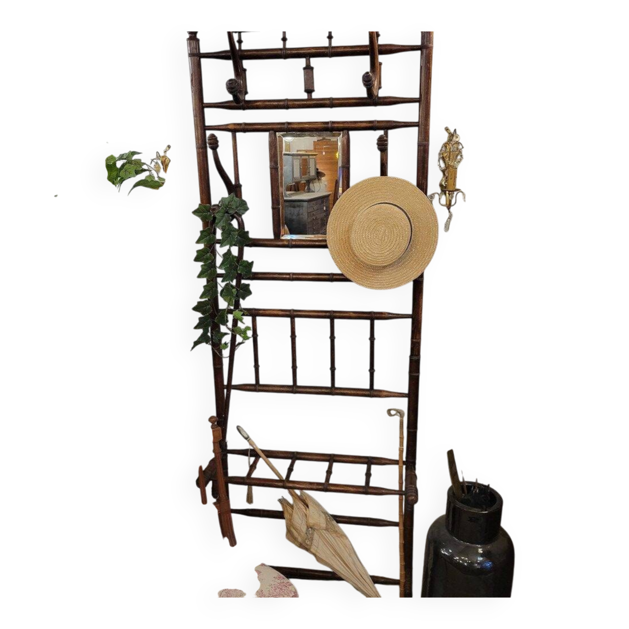 Wall-mounted coat rack