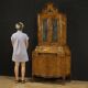 Trumeau vénitien en bois avec miroirs du XXe siècle