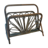 Vintage rattan magazine door