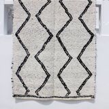 Reversible rug - hand-woven recycled cotton - 170 x 240 cm