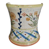 Ceramic tea light holder with signature to identify, 20th century