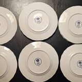 Set of 11 Villeroy and Boch Bouquet model dessert plates