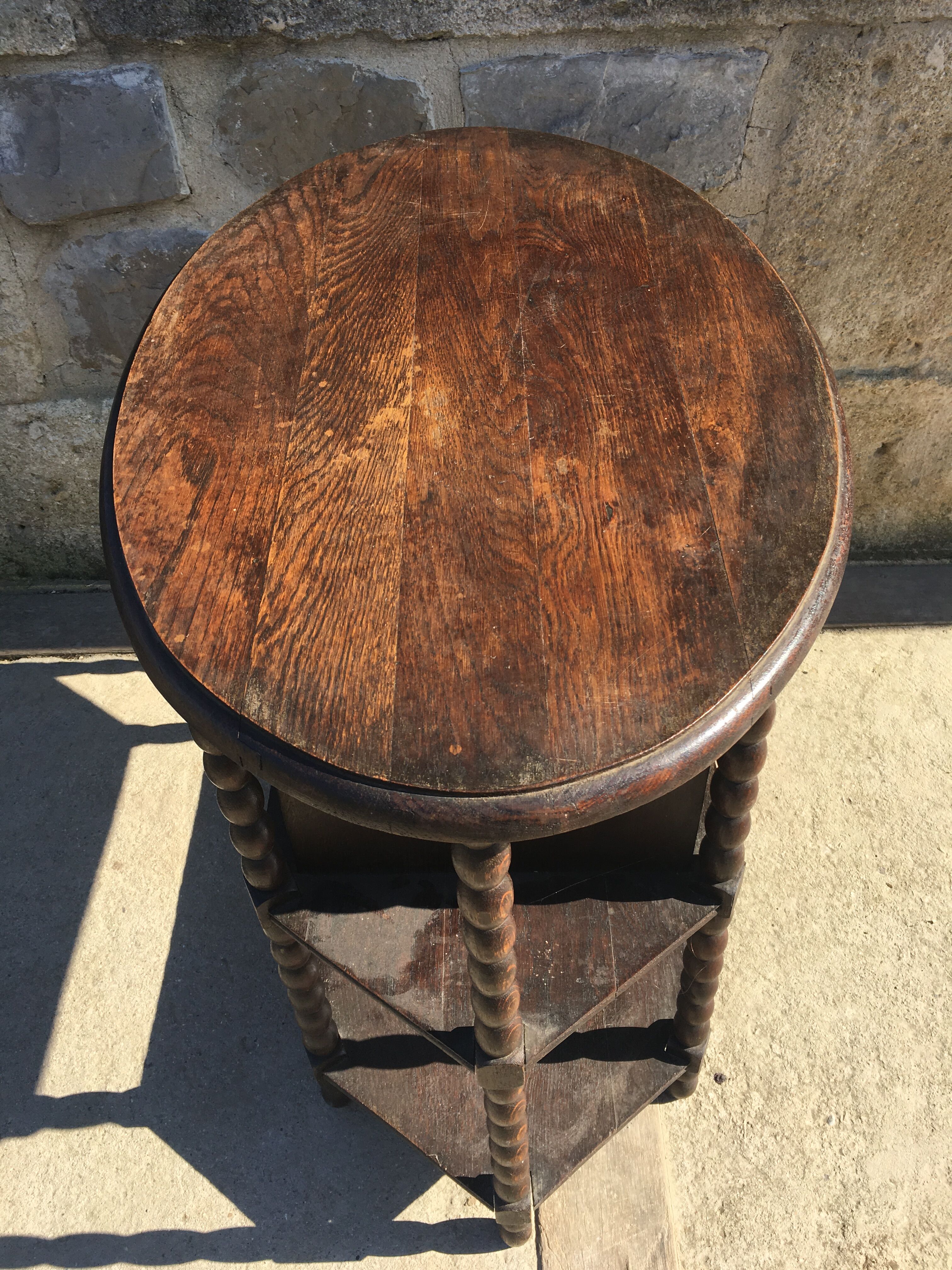Oval pedestal table design 1940 Rosary
