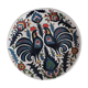 Vintage plate faience enamelled, signed Nassos Rodos-Hellas Hand Made