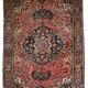 Handmade antique Persian Sarouk Farahan rug 4.1' x 6.3' (125cm x 192cm) 1880s