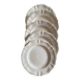 Off-white dinner plates from Sarreguemines