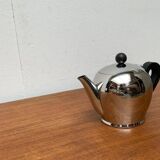 Postmodern Italian Bomb Teapot in Stainless Steel and Bakelite by Carlo Alessi for Alessi