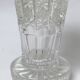 Chiseled glass vase