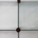 Gallotti & Radice Italian glass and wood bookcase 1980s
