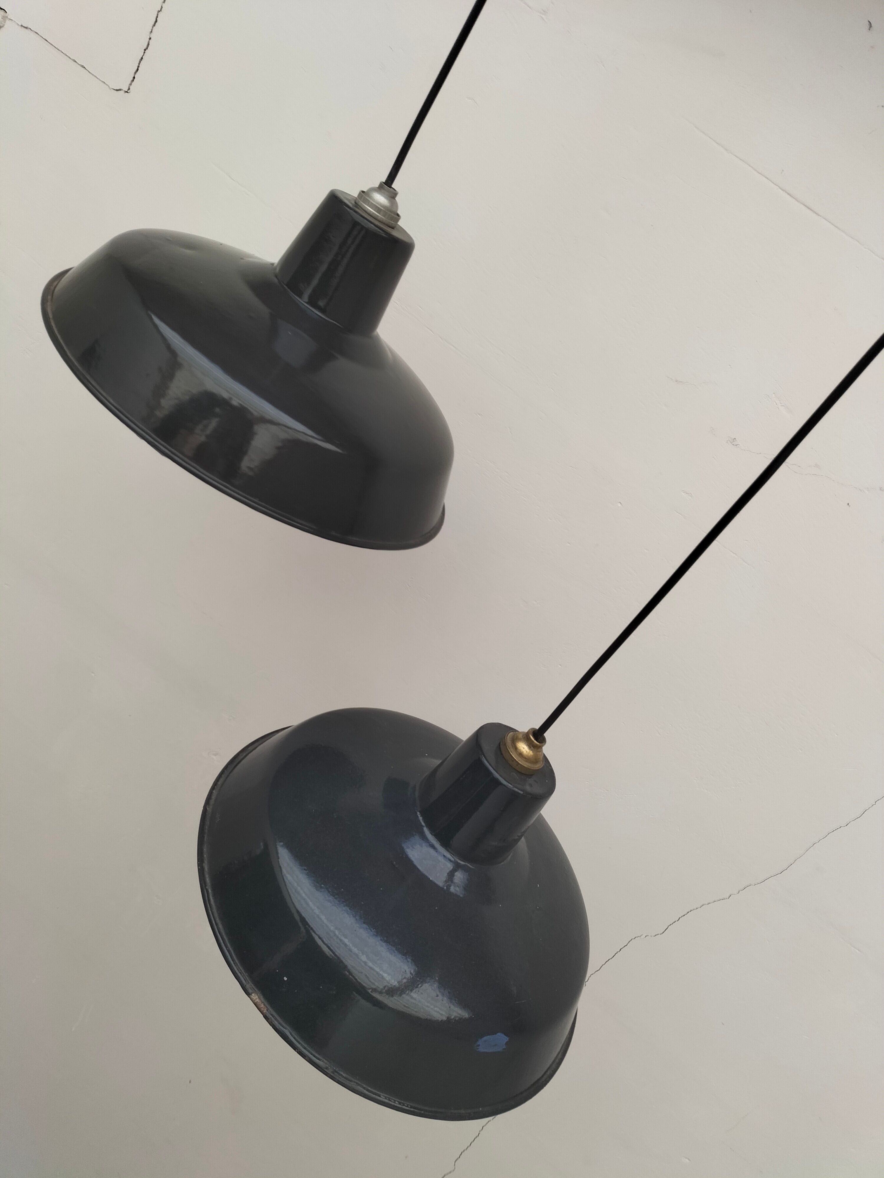 Pair of antique lamps