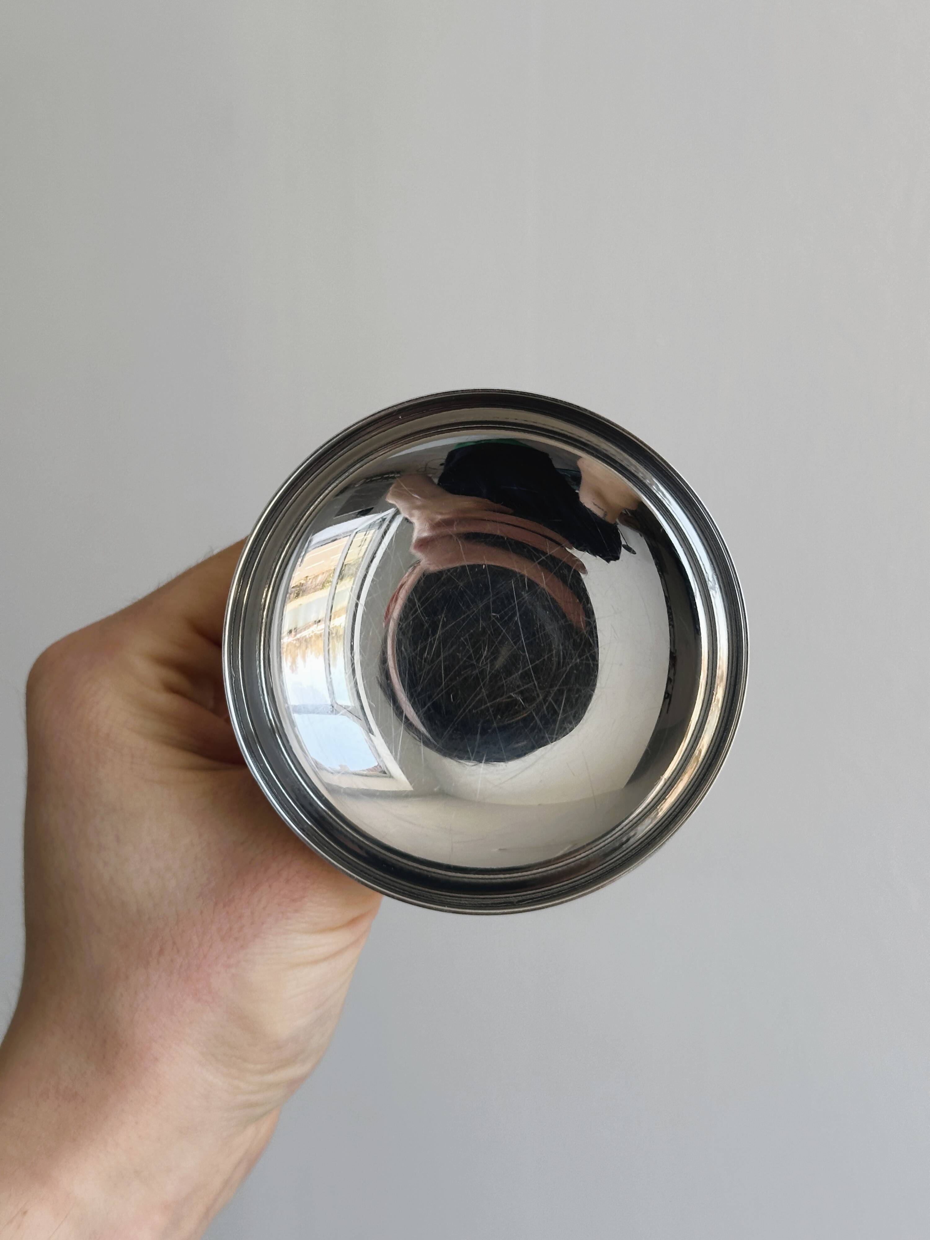 12 stainless steel footed bowls, Letang Remy style