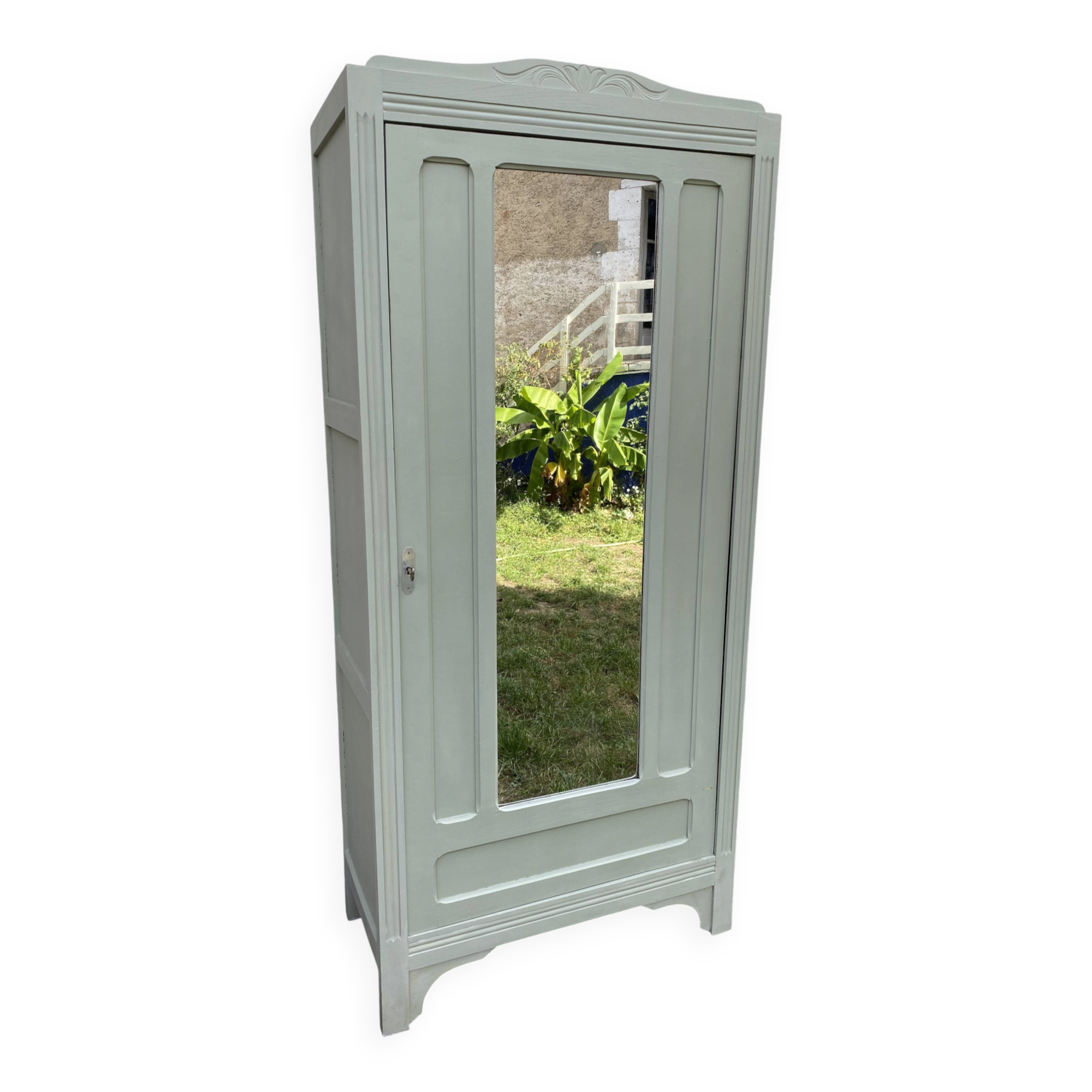 Vintage wardrobe with one door