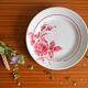 Lot de 4 assiettes Sarreguemines, collection Roseraie