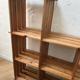 80' pine staircase bookcase shelf