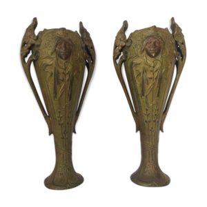 Paires de vases art nouveau