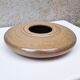 Flat ceramic vase by Nadia and Alain Pinel