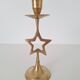 Brass star candlestick