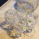 Enamelled glass liquor service