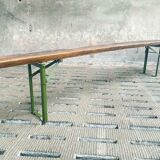 Oak garden bench foldable 220 cm