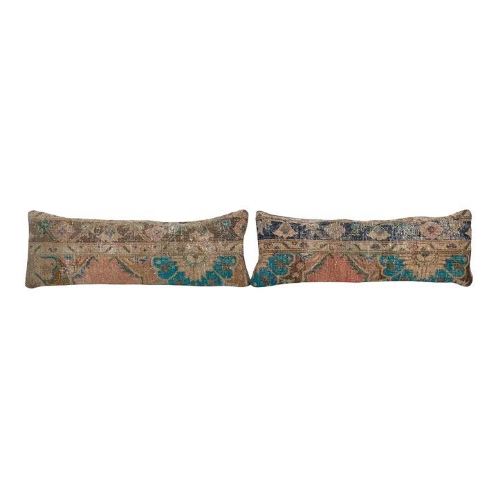 Set of 2 vintage Turkish cushion covers 30x76 cm