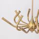 Grand lustre vintage en laiton des années 50 avec 12 lumières design italien