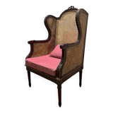 Bergère - Louis XVI style armchair in cane