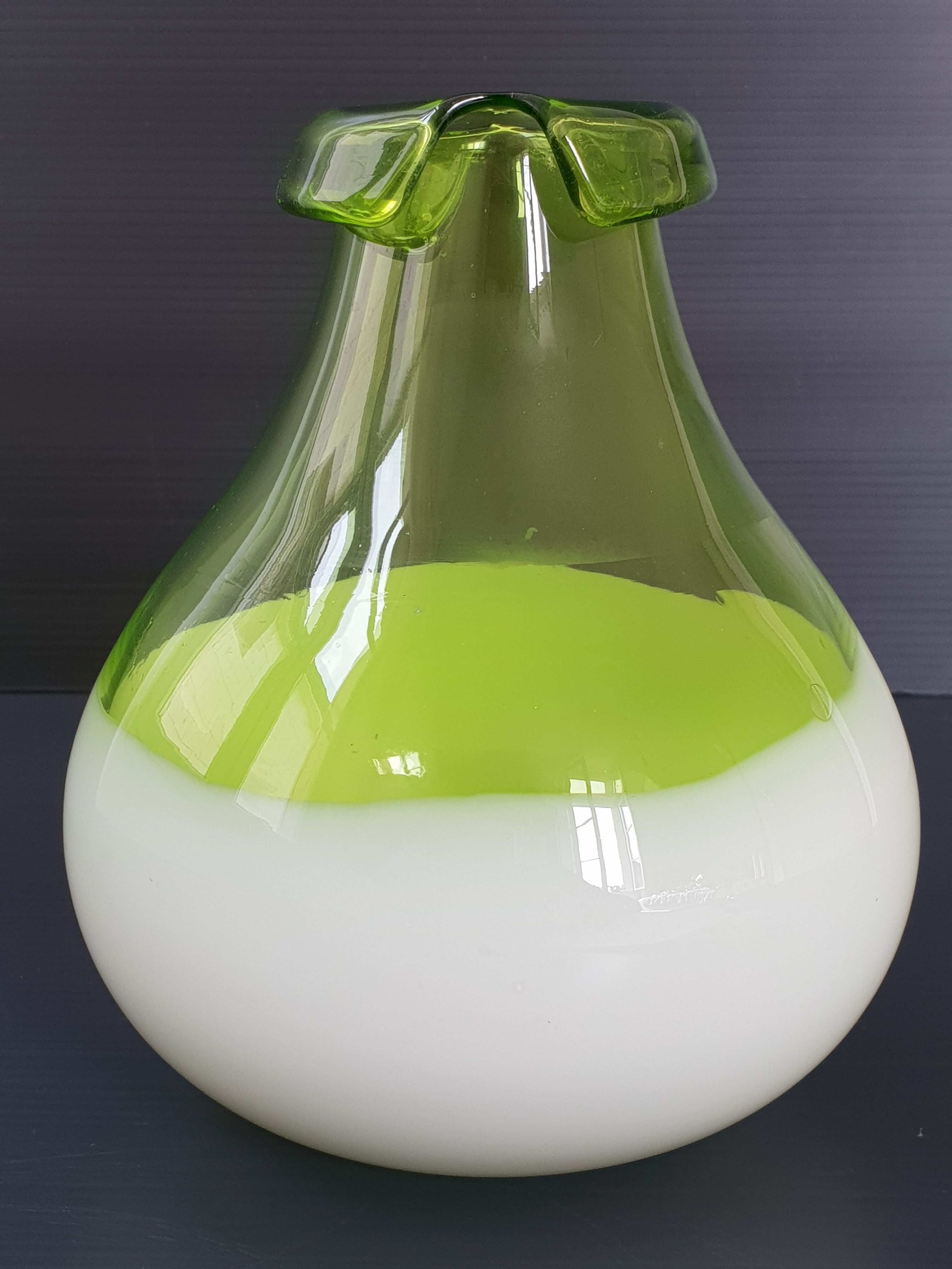 Vintage blown glass vase