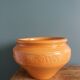 Cache pot, pot de fleurs, jardinière en terre cuite émaillée