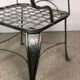 Garden chairs and armchairs (series of 4) vintage 1980 in wrought iron
