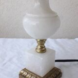 Marble and brass lamp