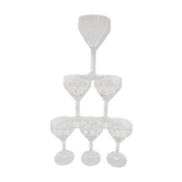 Set of 6 wine glasses