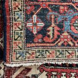 Ancient Heriz Carpet – Cobalt Blue & Indigo – 330 x 218 cm