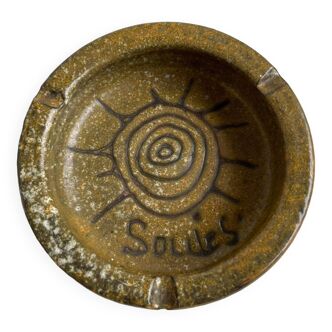 Sun ceramic ashtray