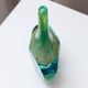 Vintage glass vase MDINA "Lollipop" - blue and green tones, by Michael Harris, 1970s
