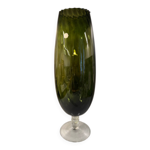 vase en verre soufflé, - italie