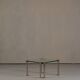 Vintage bronze and glass small coffee table by Peter Ghyczy, Germany 1970s