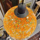 Lampara by Vidrio Millefiori, Peill & Putzler, Mid-century, Naranja, 70's –