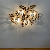 Grande applique murale Hollywood Regency en forme de feuille de palmier par Hans Kögl