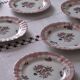 Assiettes à dessert Bernardeaud Limoges _Compagnie des  Indes