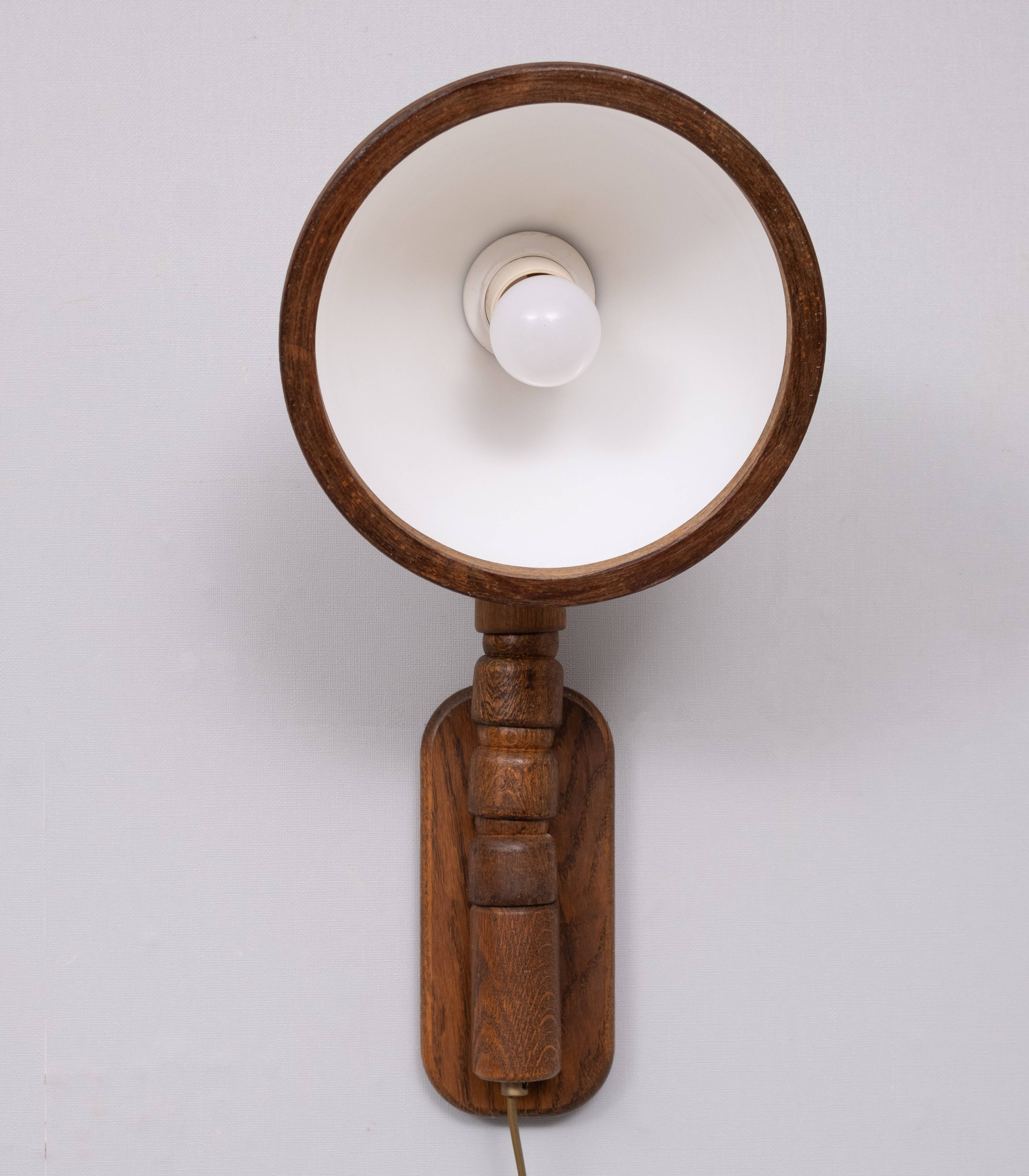 Steinhauer set Oak wood Wall lamps 1970s