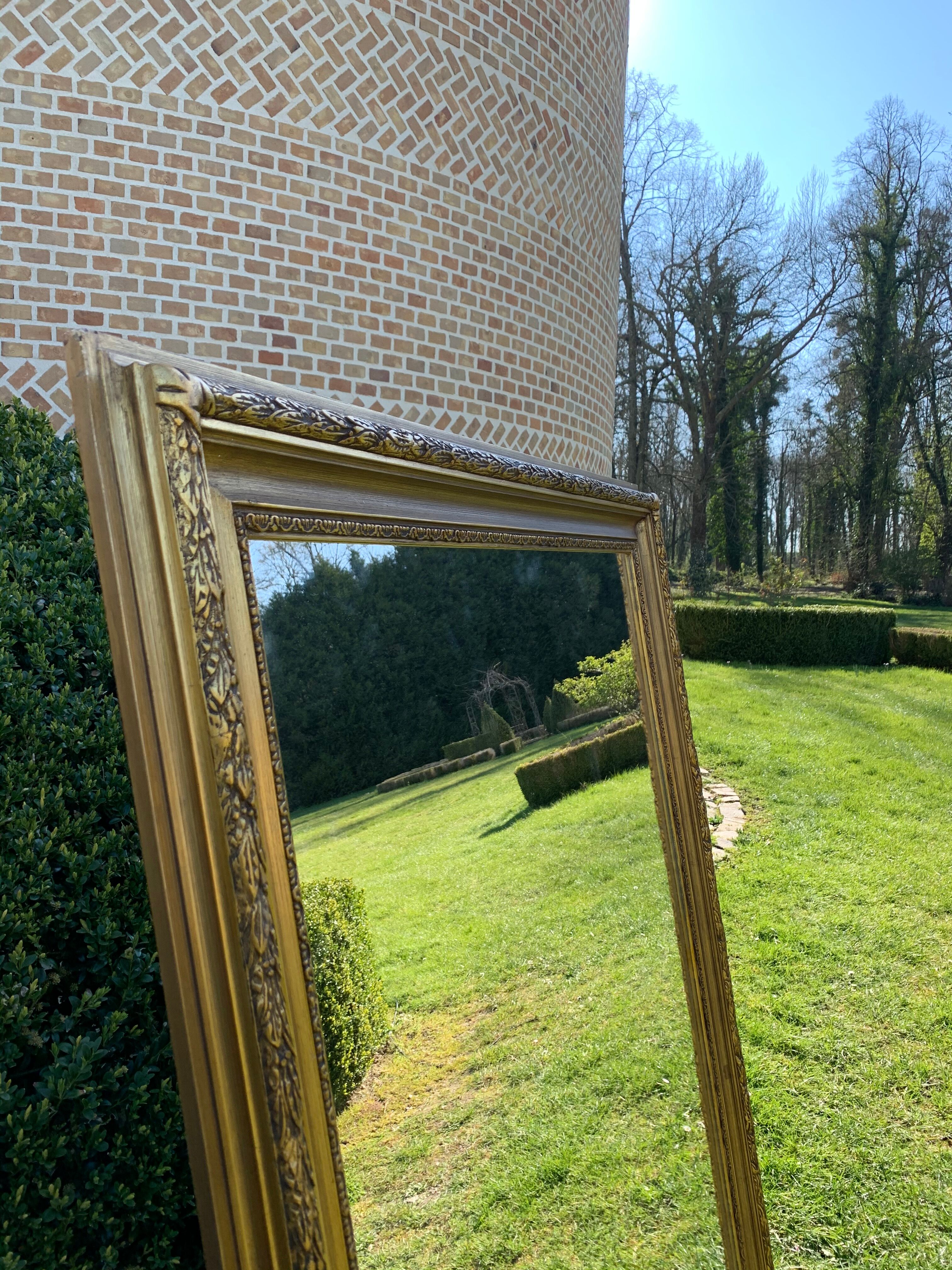 Miroir ancien doré 159x104cm