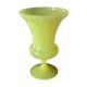 Yellow opaline vase