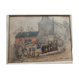 Cadre Montmartre cabaret du lapin agile