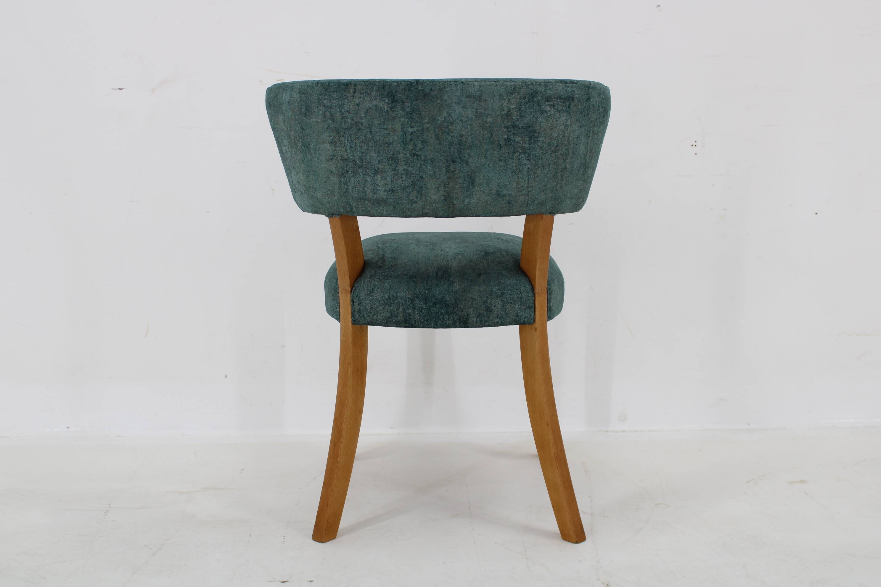 1950s Side Chair in Velvet , Italy